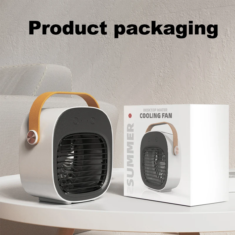 

Портативный воздушный кондиционер, персональный Испарительный охлаждающий вентилятор, USB мини-вентилятор для тумана, 3 режима, беспроводно...