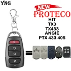 Пульт дистанционного управления PROTECO ANGIE TX433 PTX433 405 TX3 для гаражных дверей с фиксированным кодом 433 МГц
