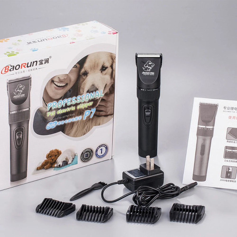 

Baorun P7 Electric Hair Clipper Low Noise Pet Cat And Dog Professional Care Kit Rechargeable Trimmer Razor Hair Cutting Machine