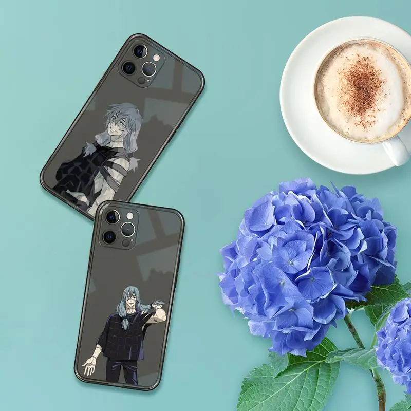 

Jujutsu Kaisen Mahito anime Phone Case Transparent for iPhone 7 8 11 12 se 2020 mini pro X XS XR MAX Plus
