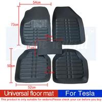 universal car floor mats for tesla model 3 model s model x car styling accessories automobile foot covers foot mats