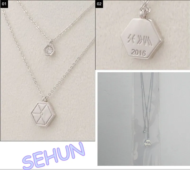 Ожерелья и кулоны Exo-m Exo-k ожерелье Baek Hyun Чан Ёль Xiumin Kpop подвеска украшения подарки