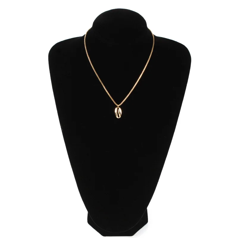 

Fashion Gold Silver Color Alloy Shell Pendant Necklaces for Women Summer Beach Simple Long Chain Necklace Jewelry