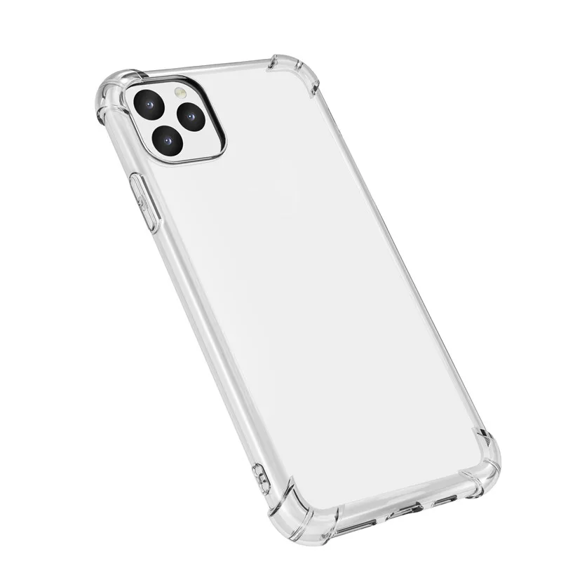 Чехол для iPhone 11 прозрачный мягкий чехол из ТПУ тонкий с поддержкой беспроводной