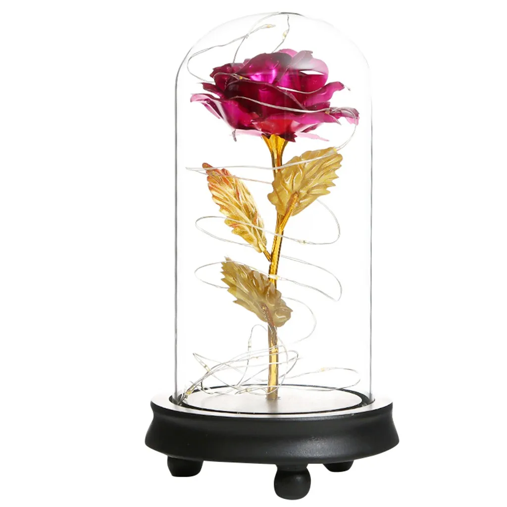 

Romantic Glass Rose Wedding Decoration Home Furnishing Holiday Gifts