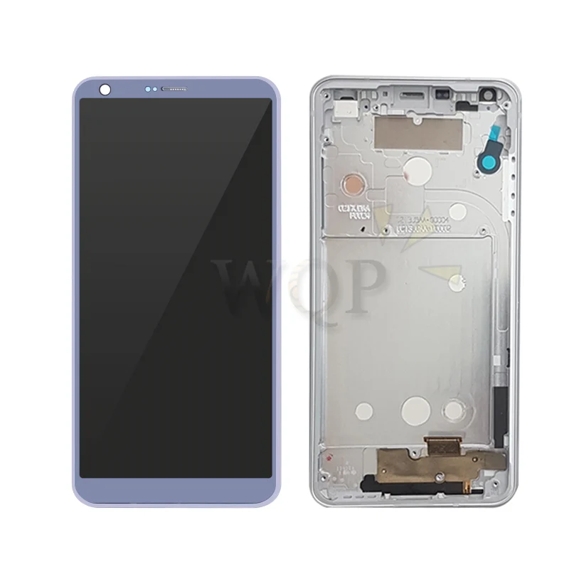 Platinum with Frame Для LG G6 ЖК-дисплей кодирующий преобразователь сенсорного экрана в сборе экран для замены для телефонов LG H870 H873 VS998 экран с рамкой ремонтные Запчасти - Цвет: Platinum with Frame
