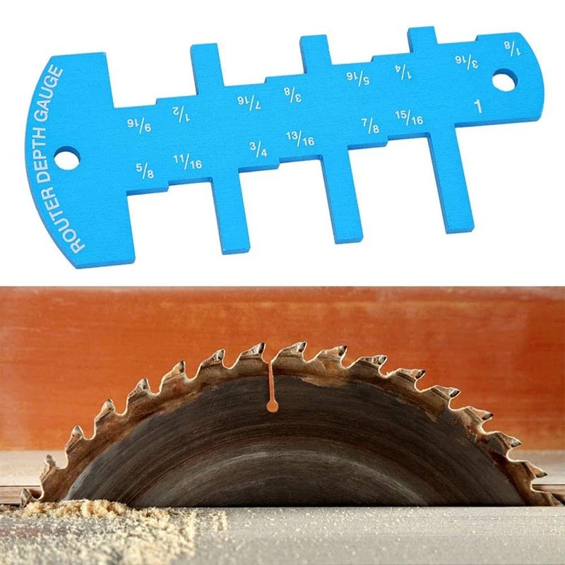 

Table Saw Depth Height Gauge Small Woodworking Gadget Measurement Height Limit Tools