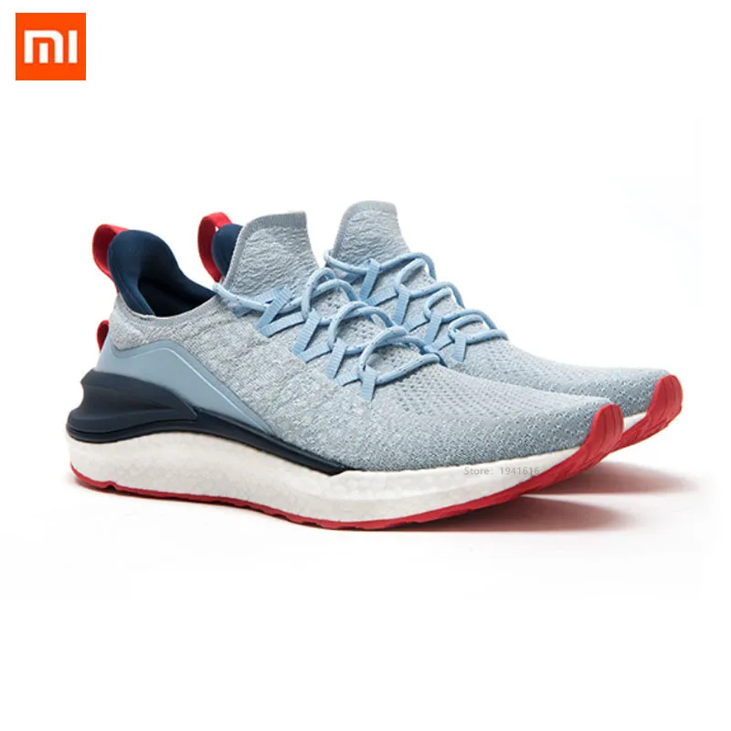 

Оригинальные кроссовки XiaoMi Mijia, спортивная обувь, кроссовки 4 для мужчин, для бега, легкие, дышащие, 4D, тканые, с верхней частью, моющиеся, умны...