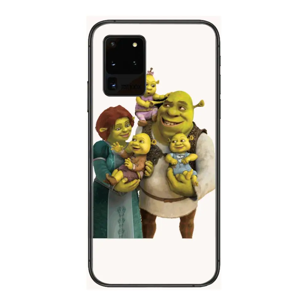 

Cartoon Green Of Shrek Phone cover hull For SamSung Galaxy S 6 7 8 9 10 20 21 Plus Edge E note 5G Lite Ultra black soft bumper