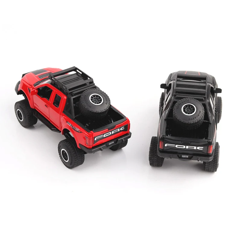 

HOBEKARS 1:32 Alloy Model Car Metal Diecast Toy Vehicles Raptor F150 Simulation Off-road Car Toys With Sound Light For Gifts