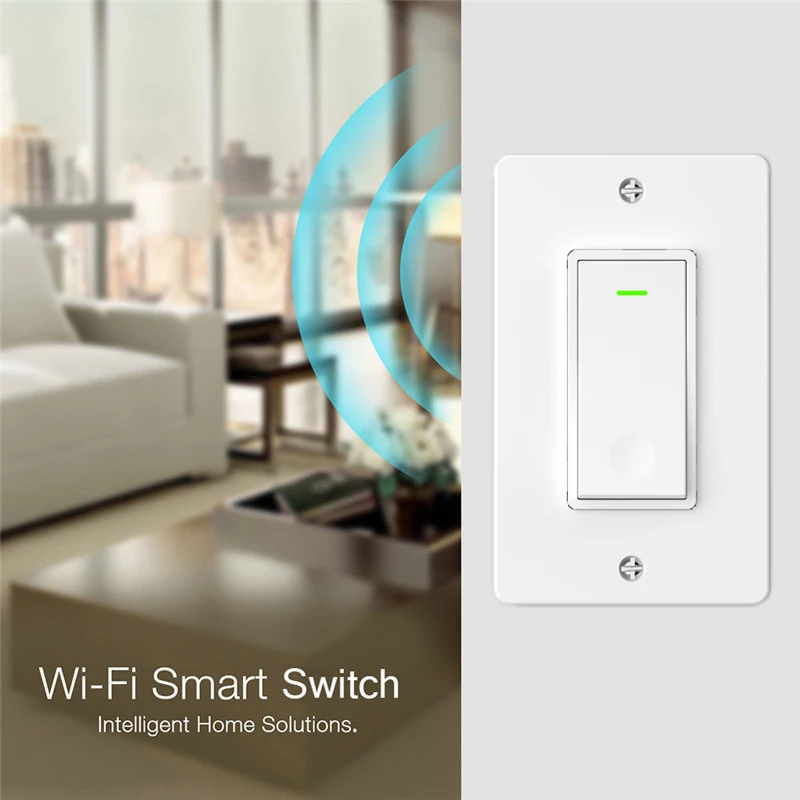 UNKAS Wi-Fi настенный светильник выключатель Smart Life/приложение Tuya дистанционного