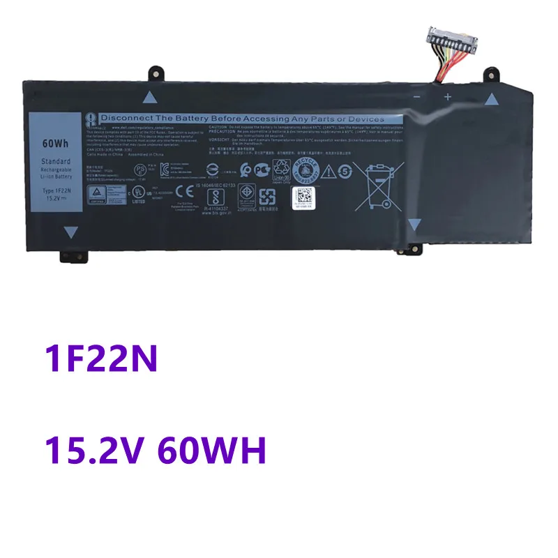 

1F22N Battery For Dell ALIENWARE 2018 orion M15 M17 R1 P82F P40E P79F P37E Inspiron G5 5590 G7 7590 7790 15.2V 60WH