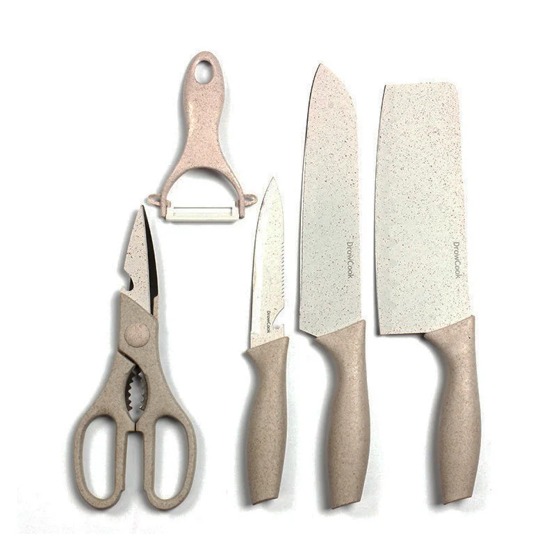

5/6/7 Pieces Complementary Food Fruit Kitchen Knife Set Ceramic Scissors Knives Cutter Set Meat Vegetable Cooking Home Tools