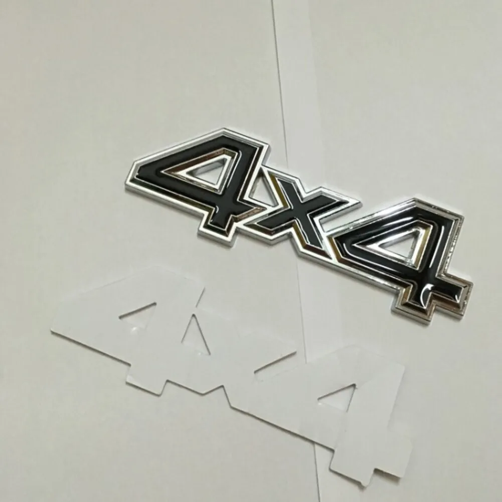

3D Black 4x4 Car Rear Trunk Rear Emblem Badge Decal Sticker SUV 4WD AWD Waterproof Perfect For Door Side Fender/rear Trunk Decor