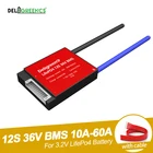12S 36 в BMS 15A 20A 30A 40A 50A 60A для номинального литиевого аккумулятора 3,2 В, 18650 LiFePO4 аккумулятор с общим и отдельным портом