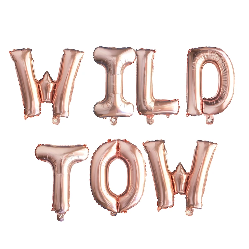 Оливковый 1 Набор, 16 дюймов, розовое золото, Wild One/One, фольгированный шар, детский душ, 1 день рождения, украшение, шары для детей 1 год, Globos - Цвет: Оливковый
