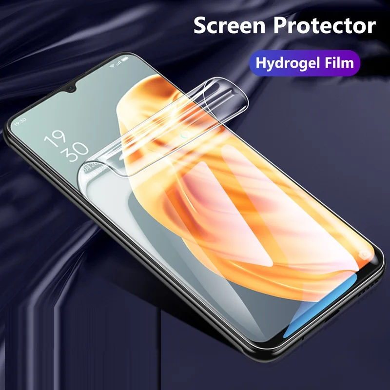 

For Oppo F15 A15 A91 Reno3 6.4" Front Slim Full Cover to Edge Soft TPU Hydrogel Film Explosion-proof Screen Protector