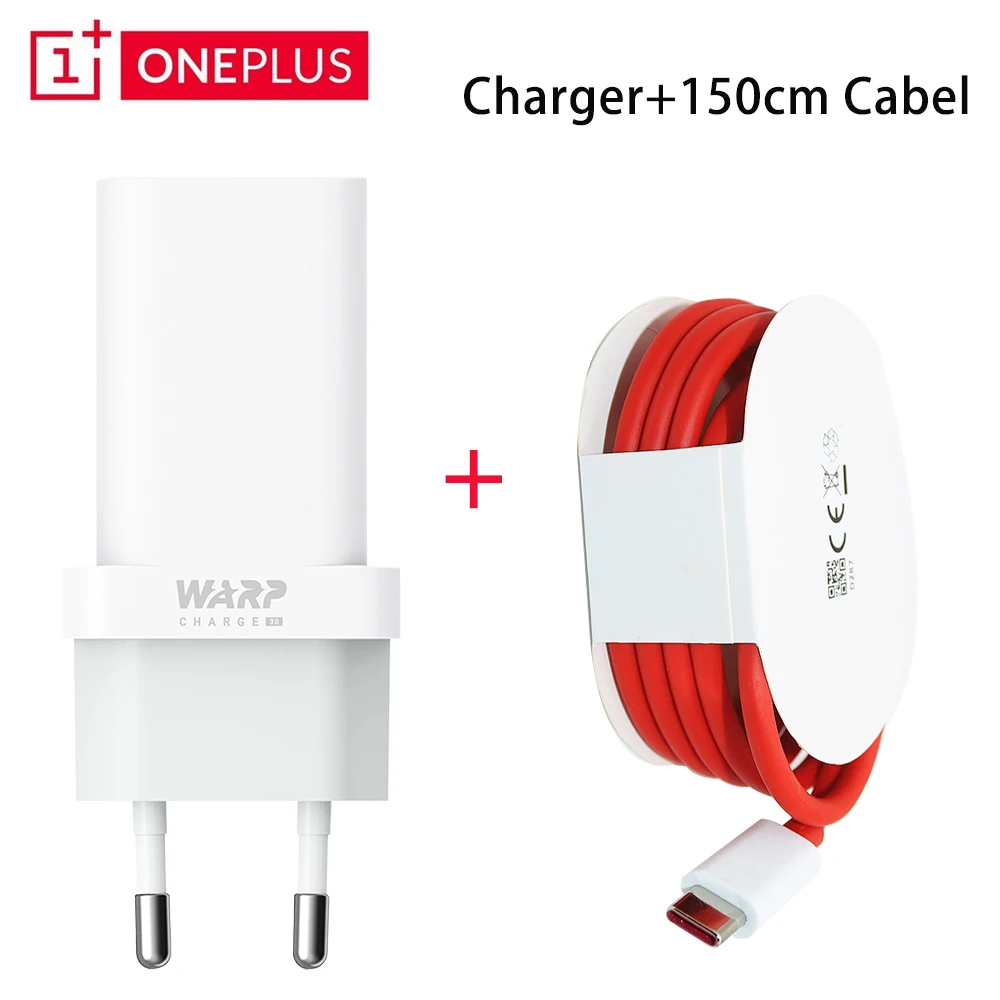 Original OnePlus 7Pro Charger 30W Warp Charger 6A USB Type-C Cable Fast Charging Power Adapter For OnePlus 7 Pro 8 Pro 1+ 7T Pro 65w charger phone