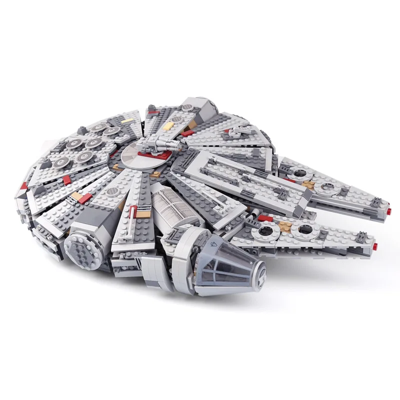 Звездный набор Force Awakens серия Wars совместима с Lepining 75105 игрушки в стиле Миллениум