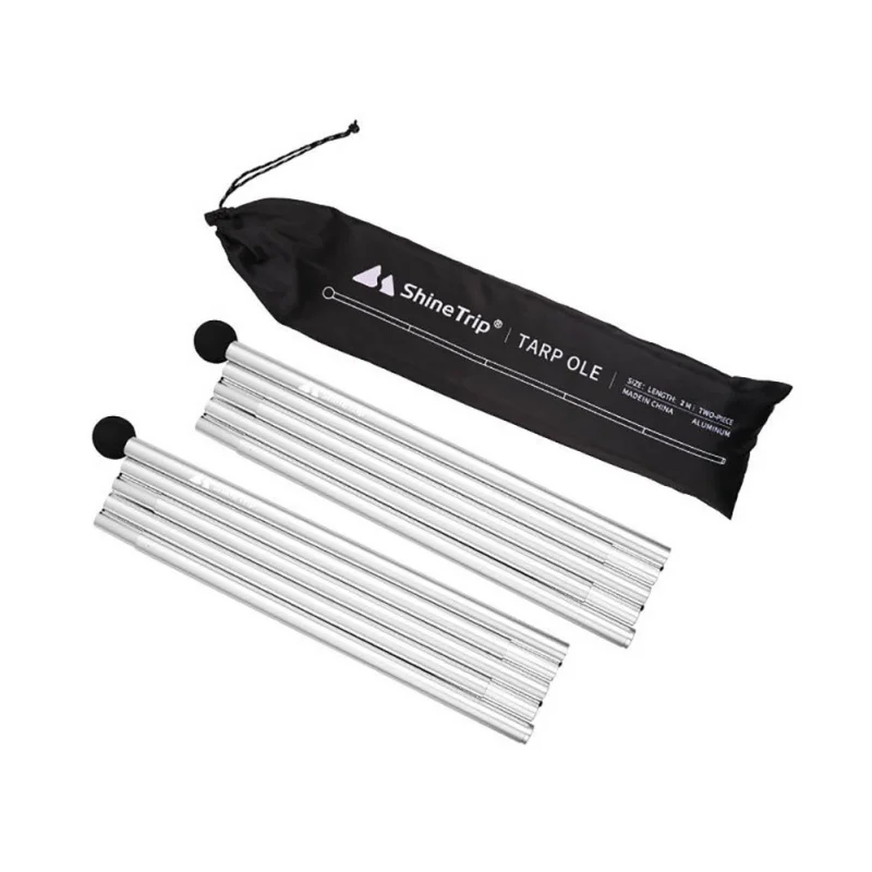 

2m Overstriking Outdoor Backpacking Aluminium Alloy Awning Tent Poles Bar Travel Camping Hiking Picnic Tents part hotsale