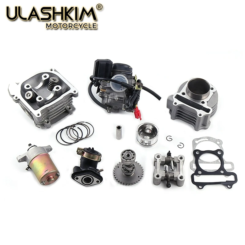 GY6 50 80 100 cc 137QMA QMB139 4T комплект головки цилиндров A9 ролики распределительного вала