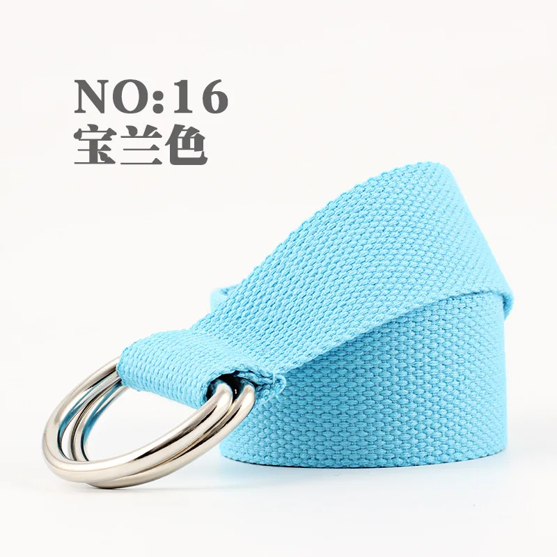 15 NewStripe Высокое качество модные эластичные холщовые ремни для женщин трикотажные пряжки регулируемый ремень мужские холщовые ремни для джинсов - Цвет: 15