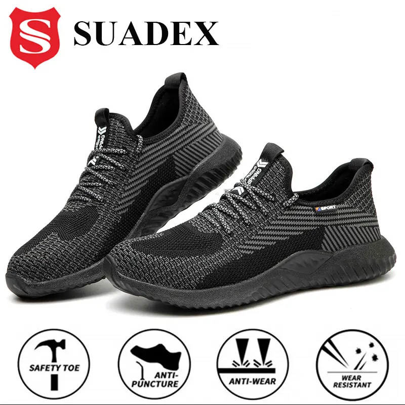 Осенние защитные рабочие ботинки SUADEX для мужчин мужские со стальным носком