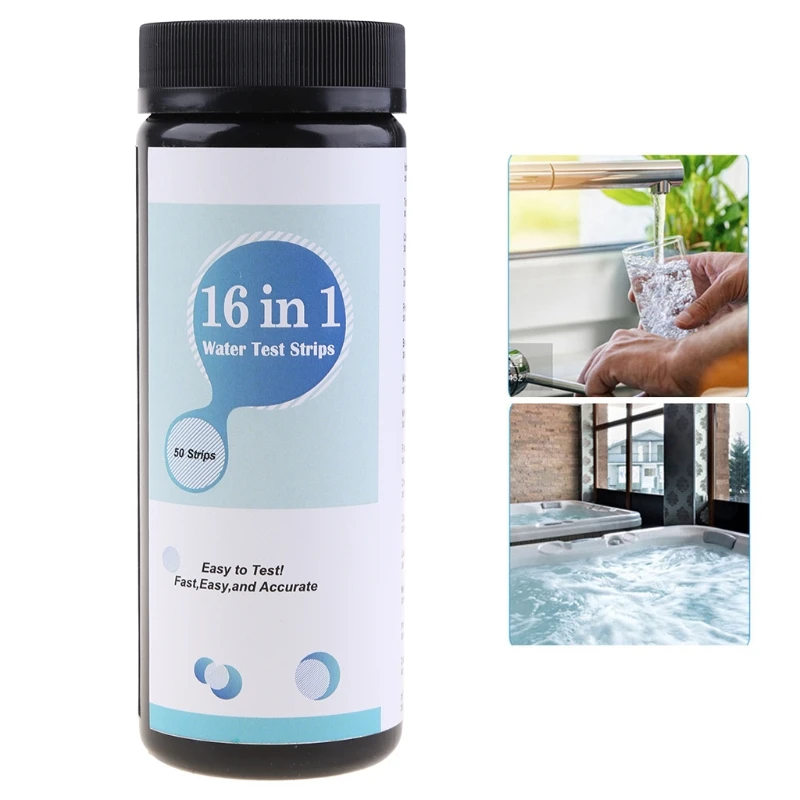 

Drinking Water Test Kit Testing Strips for Hardness, Chlorine, Fluoride, Trace Heavy Metals, pH Balance and More