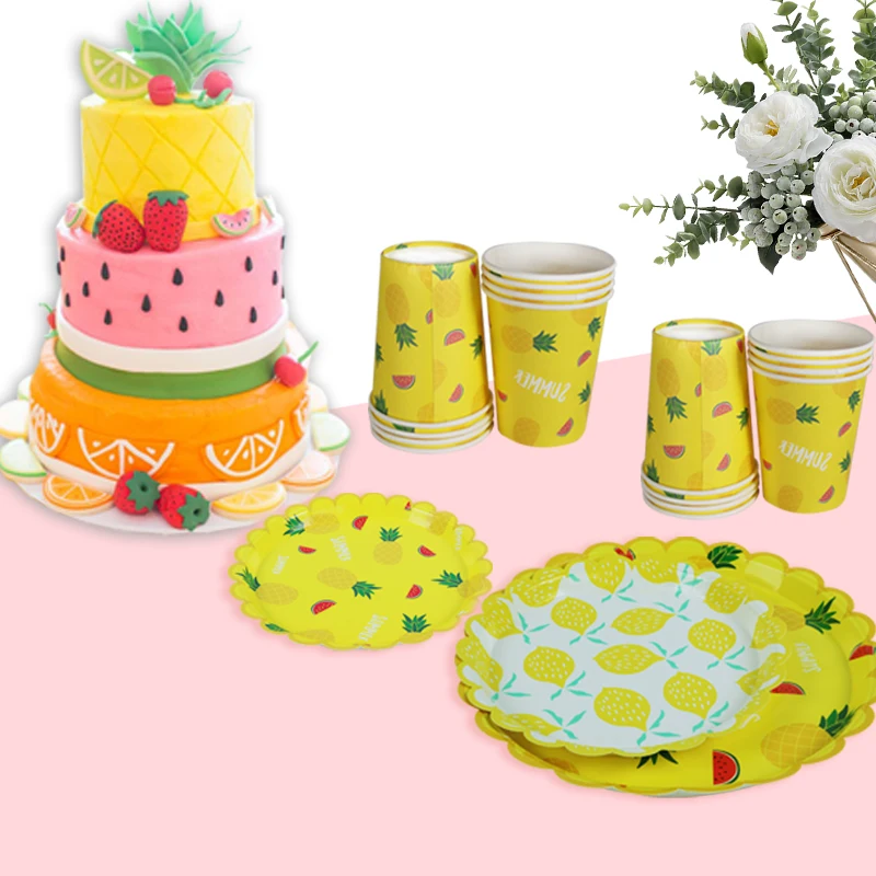 Флажки с пальмовыми листьями Гавайские украшения для вечевечерние