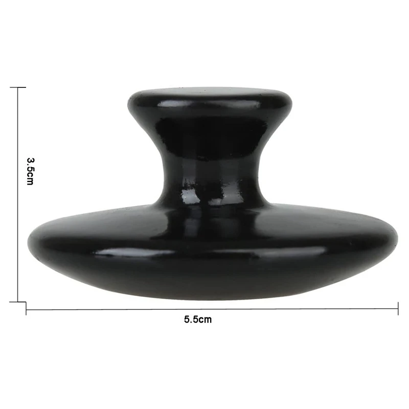 

2PCS Mushroom Shape Massage Stone Lava Basalt Hot Stone for Spa Massage Therapy Beauty Health Care Stone