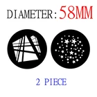 2 шт. Gobo оптическая точка конический тубус слайдер графика универсальная фотовссветильник шка шаблон луч карты CD50 T10