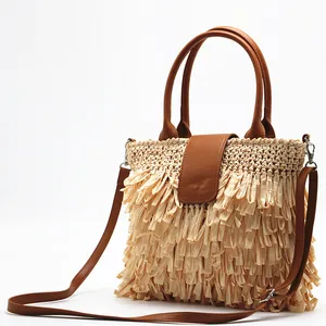 Woven Bag handbag Shoulder Tassel Straw Crossbody Bag