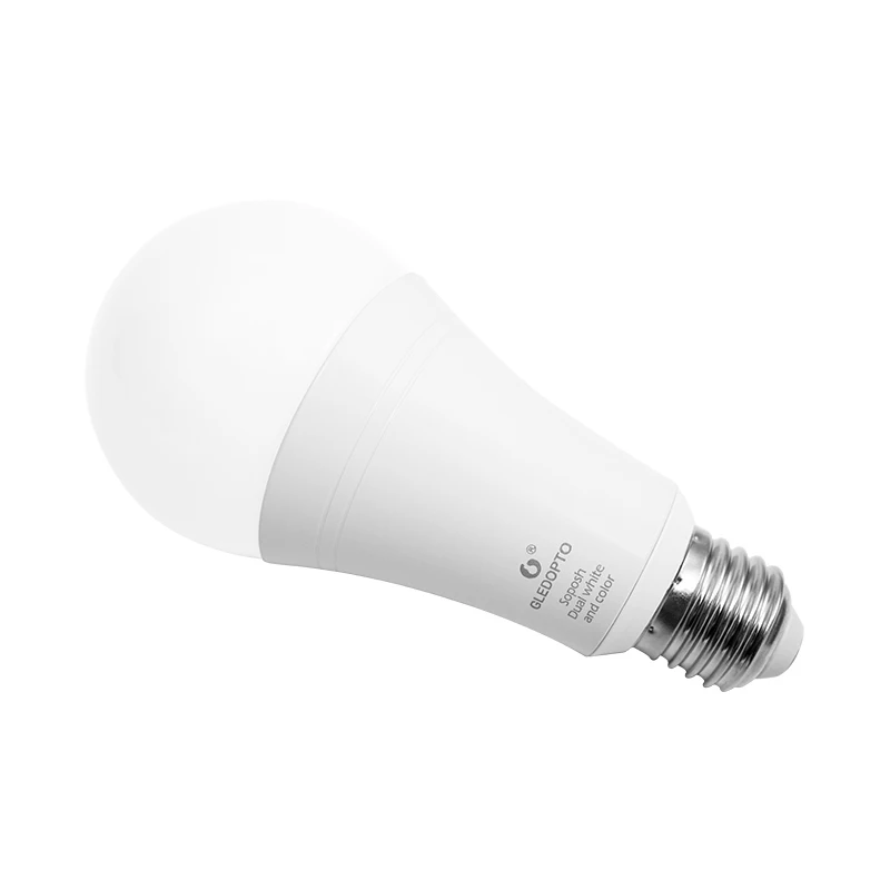 

GLEDOPTO Zigbee ZLL Smart Dual White LED Bulb 12W E27 /E26 RGB + CCT LED Bulb Compatible With Amazon Echo Plus Alexa SmartThing