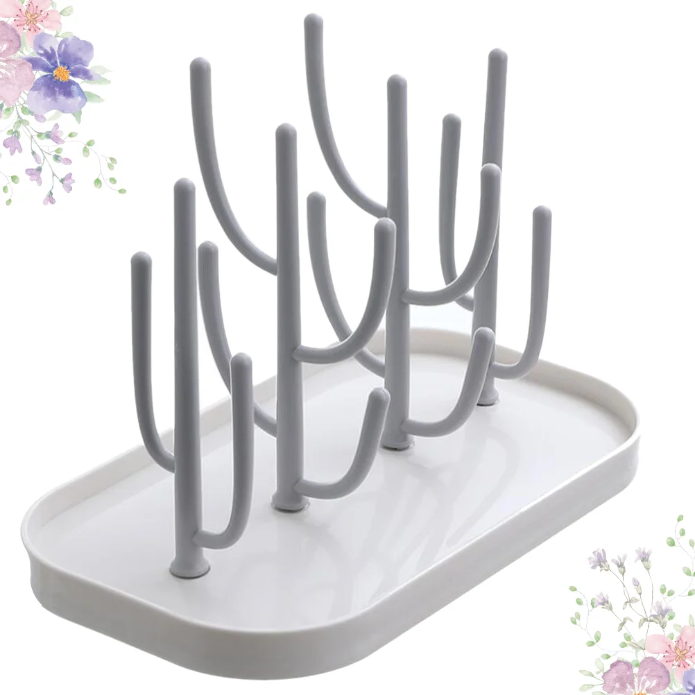 

1Pc Household Shaped Rack Water Cup Storage Rack Cup Holder Upside Down Drain Rack for Home Kitchen(Beige)