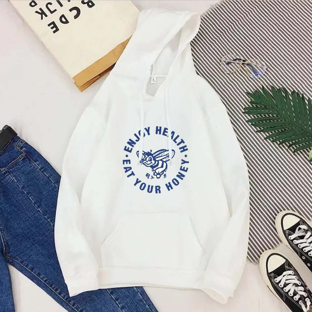 

Enjoy Health Eat Your Honey Hoodies Harajuku Harry Styles Sweatshirt Womens Casual Pullovers Streetwear Bee Woman Clothes XL