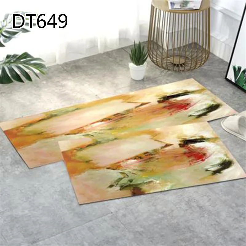 1PCS Anti-slip Doormat Kitchen Geometric Printed Doormat For Living Room Bedroom Home Decor Popular Washable Simple Door Mat - Цвет: 7