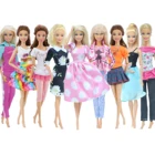 2 комплекта одежды BJDBUS, рубашка, юбка и джинсовое платье ручной работы, милые аксессуары, Одежда для кукол Барби, игрушки для девочек