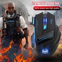 zelotes f 14 gaming mouse f14 usb 2 4g hz wireless 2400 dpi 7 buttons led optical computer mouse for pc laptop gamer mice mause