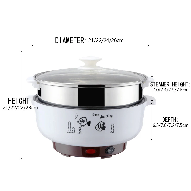 220 В многофункциональная электрическая плита с подогревом сковорода кухонная