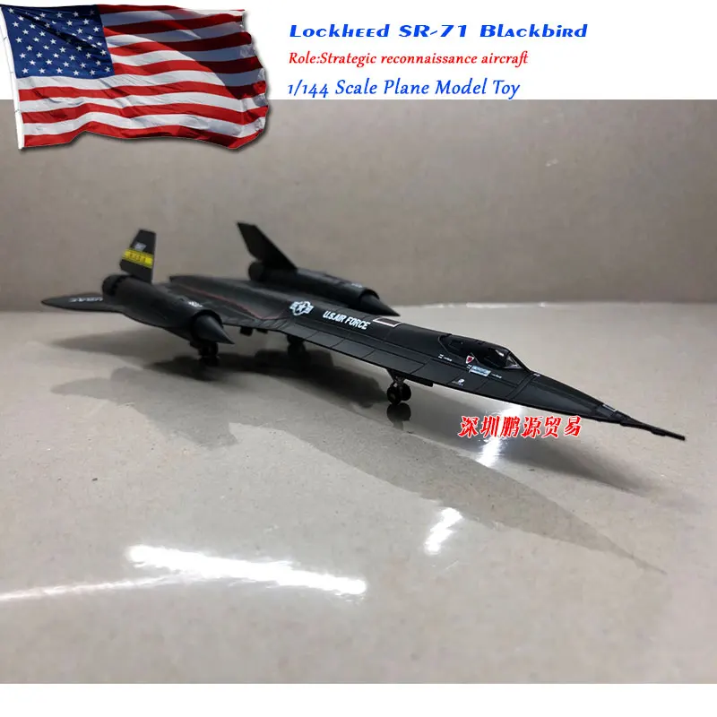 WLTK 1/144 масштаб военная модель игрушки SR-71 Blackbird литой металлический самолет модель игрушки для коллекции, подарок, дети, украшения