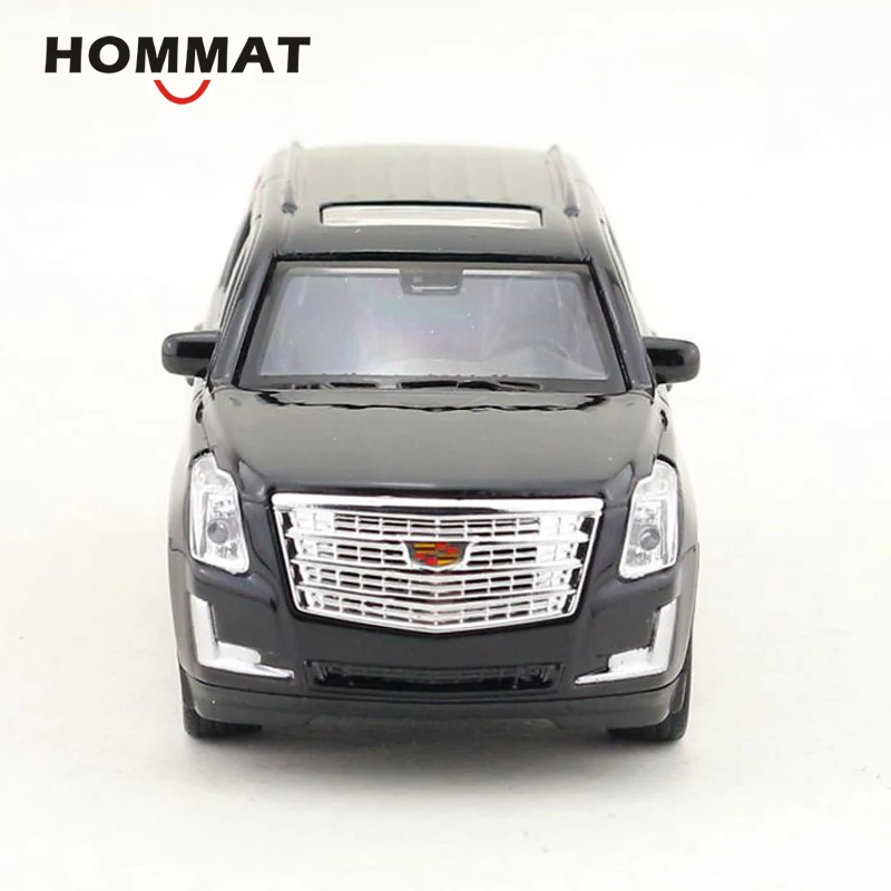 HOMMAT 1:36 2017 Cadillac Escalade Полноразмерная модель внедорожника литая игрушечного