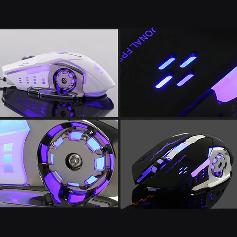 Ноутбук Настольный компьютер Usb Проводная мышь E-Sport взвешенная игровая мышь светящийся четырехцветный дышащий светильник DPI3200