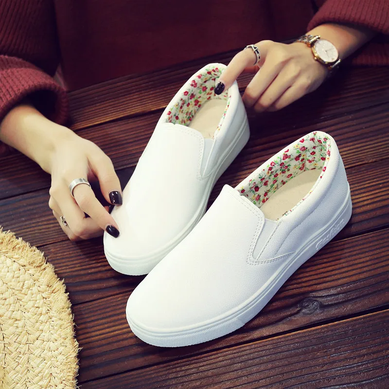 

Classic Casual Shoes Woman Summer Lace-up Trainers Fashion Round Toe Shoes Women Vulcanize Shoes White Sneakers Women Shoes789
