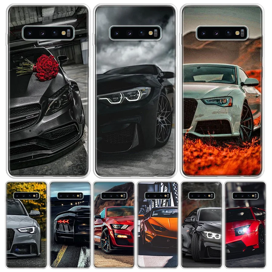 Sports Cars Male Men Silicon Call Phone Case For Samsung Galaxy S10 Plus S20 FE S21 S22 S23 Ultra Lite S10E S9 S8 + S7 Edge Cove