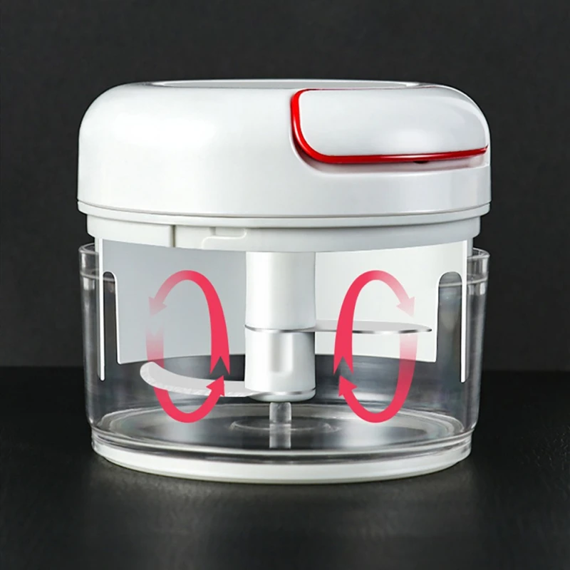 Pull String Food Chopper High Speed Vegetable Twist Shredder Manual Meat Grinder Garlic Cutter Kitchen Gadget | Дом и сад
