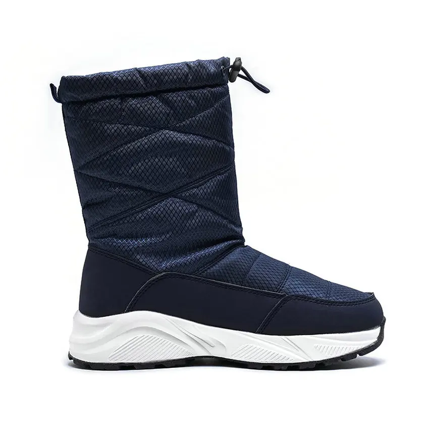 ESVEVA/зимние теплые ботинки до середины икры на меху из искусственной кожи