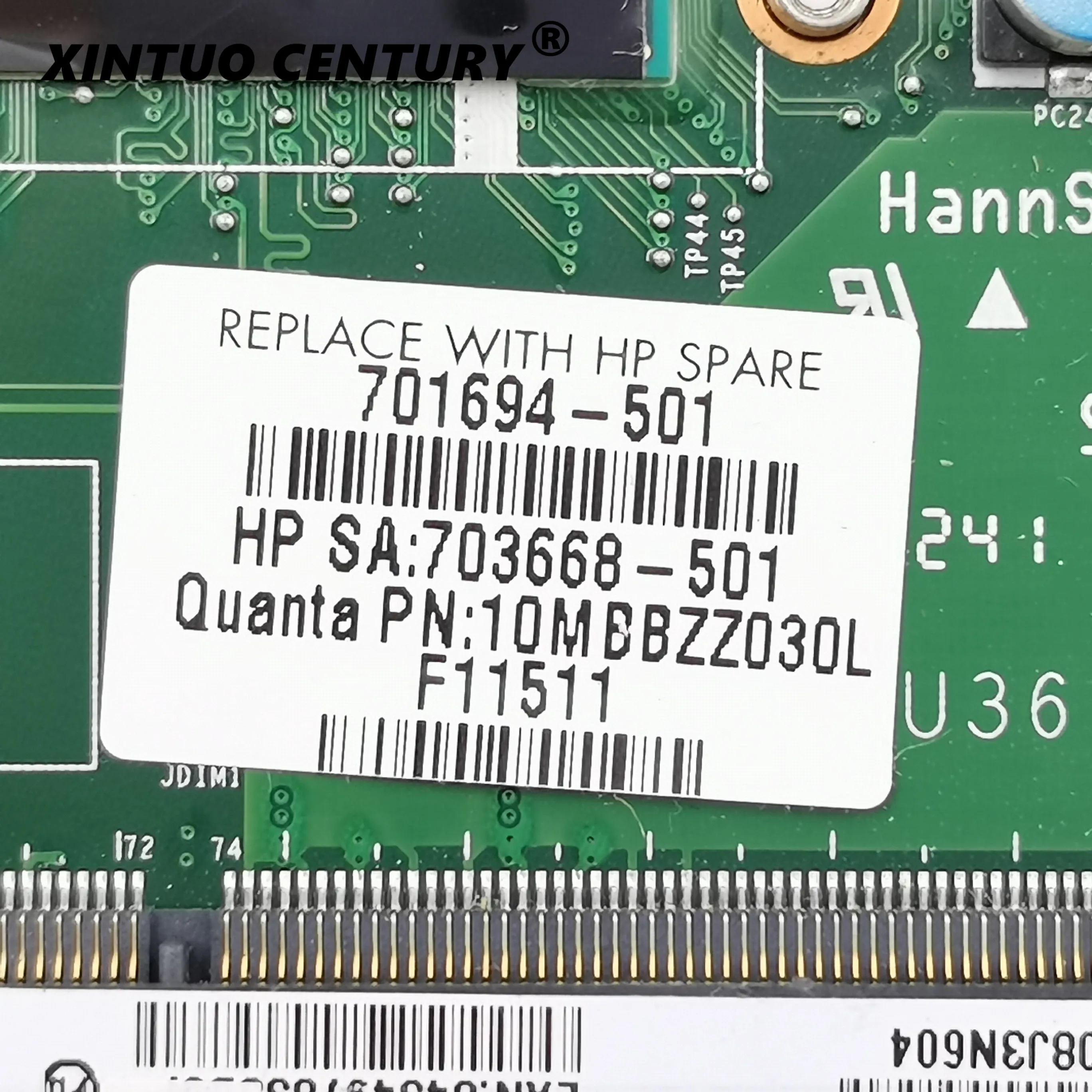 Материнская плата для ноутбука HP 15T DA0U36MB6D0 701694-001/701694-501 i5-3317U 100% протестирована |