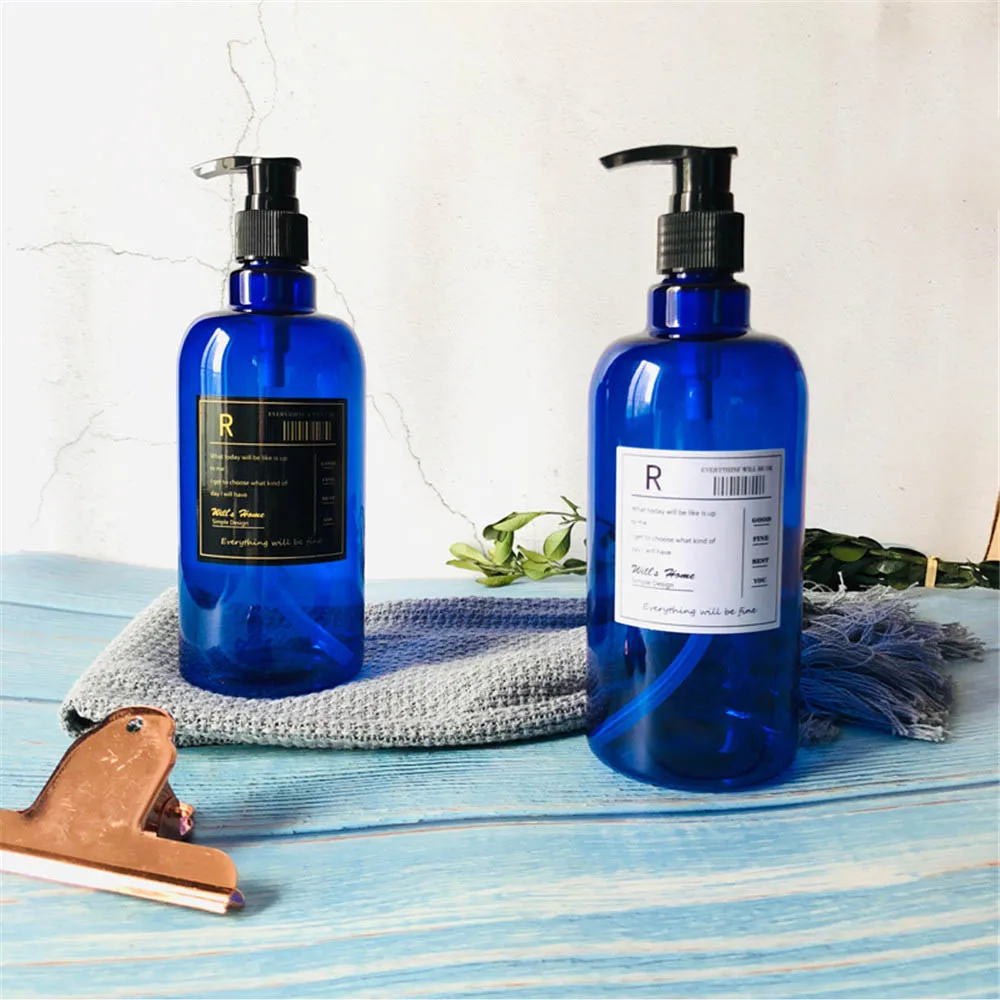 500 мл бутылка для хранения жидкости ванны Ins Chic косметический лосьон Sub Bottle