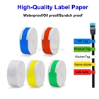 Niimbot оригинальный кабельный принтер для этикеток, бумажная этикетка, водонепроницаемая антимасляная мини-этикетка, чистый цвет, устойчивая к царапинам этикетка, наклейка