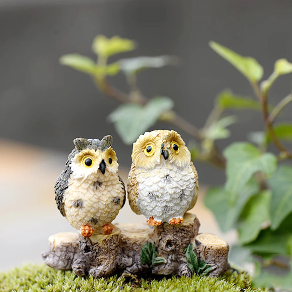

Mini Garden Bird Decoration Mini Landscape Terrarium Bird Figure Resin Decor Plant Pot Miniature Ornament